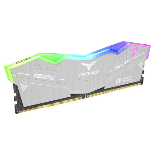 Teamgroup Delta RGB Eco DDR5 Desktop Memory Silver - FF2D564G6000HC38GDC01