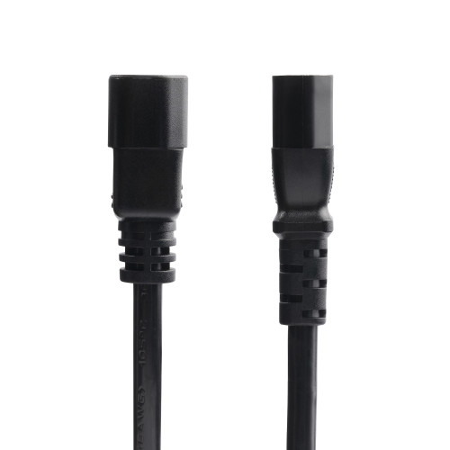 Startech 1Ft Universal Power Cord W/Iec 60320 C14 To C13 Connectors; Rated To Carry 250V At 10A; Ul Listed; Wire: 100% Copper; Fire Rating: Vw-1; 18Awg; Jacket Rating: Sjt; Temp Range: -4 To 221&Deg;F; Cable O.D.: 0.3In - 8713-8100-POWER-CORD
