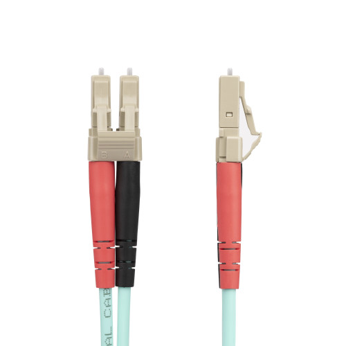 Startech 20M (65Ft) Lc/Upc To Lc/Upc Om4 Multimode Fiber Optic Cable, 50/125Um Lommf/Vcsel Zipcord Fiber, 100G, Low Insertion Loss - Lszh Fiber Jumper Cord - 450FBLCLC20