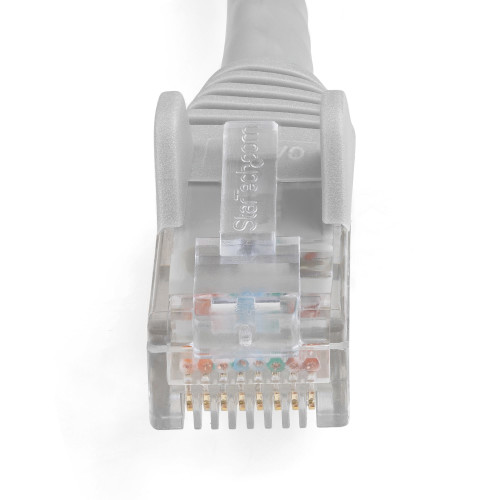 Startech 25Ft/7.6M Gray Lszh Cat6 Ethernet Cable - 10Gbe Multi Gigabit 1/2.5/5Gbps/10Gbps To 55M - 100W PoE++ - Ansi/Tia-568-2.D Category 6 - 24 Awg Stranded 100% Copper Wire - Snagless Low Smoke Zero Halogen 4 Pair UTP Rj45 - N6LPATCH25GR