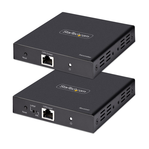 Startech 4K HDMI Extender; 4K 60Hz (4:4:4) Up To 230Ft (70M) With Zero Latency Over A Cat6/5E Ethernet Cable; Hdr; One Power Supply With Poc; Local HDMI Output For A Display/Cascaded Extender; Metal Housing; Mounting Kit/Rubber - 4K70IC-EXTEND-HDMI