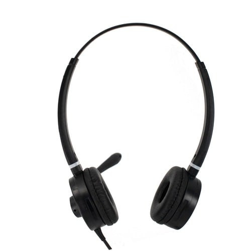 Spracht Binaural Headset With USB Connector And Controller, Spare Ear Cushion - Use With Your Computer For Conferencing Apps And Voip - Black - HS-WD-USB-2