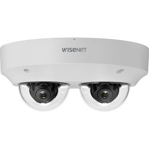 Hanwha Network Vandal Outdoor Multi-sensor Multi-directional Dome Camera, (2mp X 2 Sensors Sold Separately) 4mp 60fps, Modular Lenses From 2.4, 2.8,3.6 And 6mm Lenses, Triple Codec H.265/h.264/mjpeg With Wisestream Ii Technology - PNM-7002VD