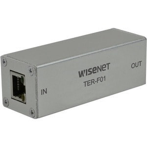 Hanwha 100 Meter Ethernet Repeater External Power - TER-F01PD