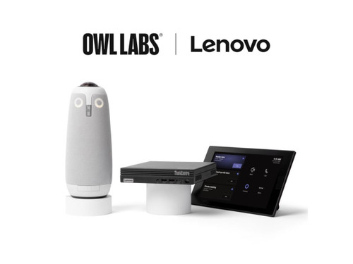 Lenovo Unlock Productive And Hassle-free Collaboration For Small Microsoft Teams Rooms With Lenovo The Thinksmart Tiny Kit And The Owl Labs Meeting Owl 3. This Bundle Includes: Lenovo The Thinkcentre, Lenovo The Thinksmart Controller - LENOWLBASEMTR
