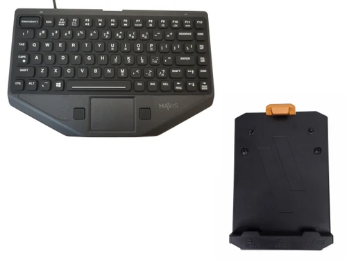 Havis Package Rugged Keyboard With Mount (Includes Emergency Key) - PKG-KB-2001