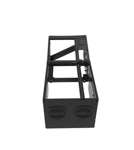 Havis 12.5IN Wide Medium Height Angled 24IN Vehicle-Specific Console for 2022-2023 RAM DJ 2500-3500 Without Manual Transfer Case SHIFTER and OEM Console - C-VSW-1014-RAM