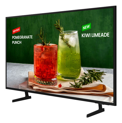 Samsung bed-H Series - 85 Inch 4K(3840 X 2160) 16:9 300Nit 8Ms Commercial Tv Crystal Uhd Display , 16/7- Tizen Smart Tv- 2.0Ch 20W Speaker, Eco Sensor - Black -Samsung business Tv App - Tizen Enterprise Platform - Crystal Uhd Processor 4K - BE85D-H
