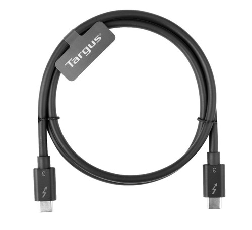 Targus 0.8M USB-C Male To USB-C Male Thunderbolt 3 40Gbps Cable Black - ACC1128GLX