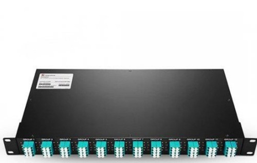 Enet 12 Port MTP/APC-8 Fiber To LC-8 Fiber, 96 Fiber OS2 40G/100G Low Loss 1U 19Inch Rackmount - 12P-MTP8F-LC8F-OS2-1U