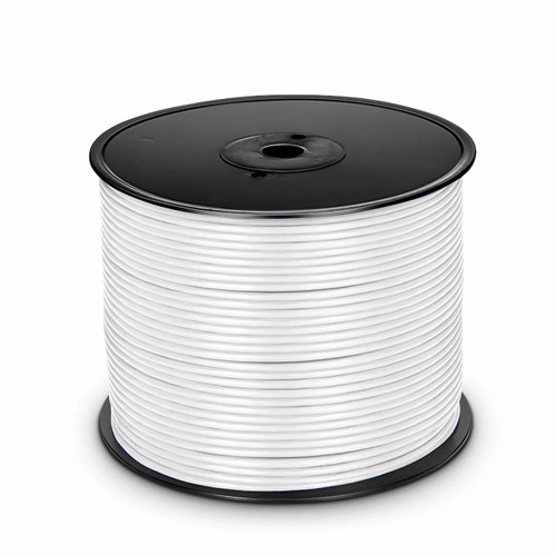 Enet CAT6A U/UTP SOLID 23AWG 4PAIRS BARE COPPER CABLE CMP JACKET 1000FT WHITE TAA COMPLIANT - NCNR: NON-CANCELABLE AND NON-RETURNABLE - C6A-SOPWH-1K-ENT
