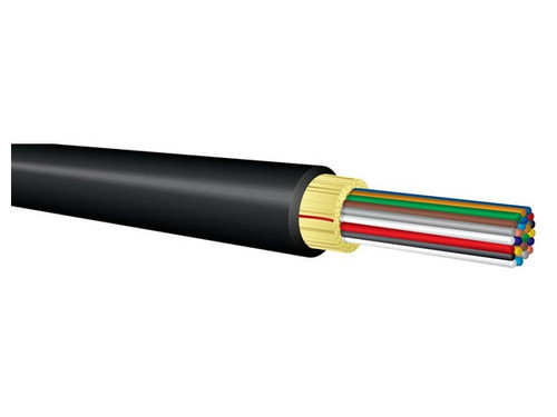 Enet 24 fiber 9/125 OS2 Indoor/Outdoor Plenum Rated SMF Cable 300ft Black TAA Compliant - NCNR: Non-Cancelable and Non-Returnable - 24F-IO-PSMF-300F-ENT
