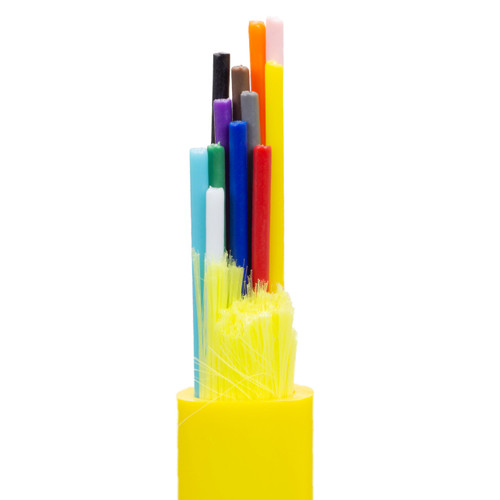 Enet 12 Fiber Singlemode SMF28 Ultra Distribution Riser Yellow 850FT Bulk Cable - RETURN FOR DEFECTIVE REPLACEMENT ONLY. NCNR - 12F-SMF28-850F
