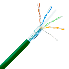 Enet 1000FT Reel Cat6 Green 4pr Shielded Solid PVC UTP 24 AWG - C6-SHSOGN-1K-ENC
