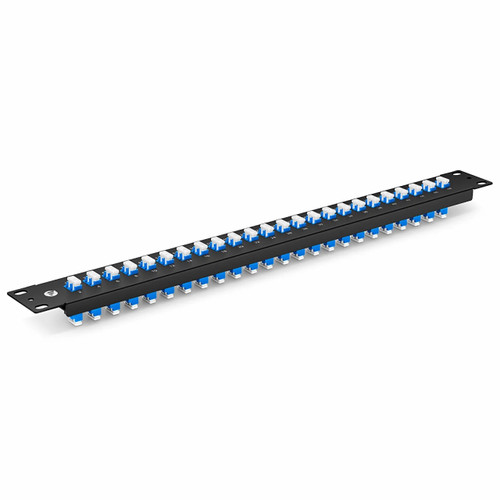 Enet 24 PORT DUPLEX LC SMF PATCH PANEL 1RU RACK MOUNT - Lifetime Warrant - LCPP-SM-24PD-ENC