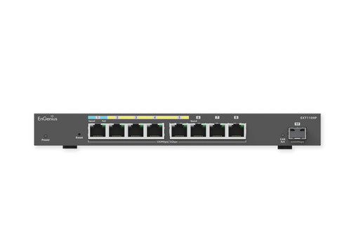 EnGenius 3xGE, 4xGE PoE, 1xGE PD Switch Extender with 1 SFP Port - EXT1109P