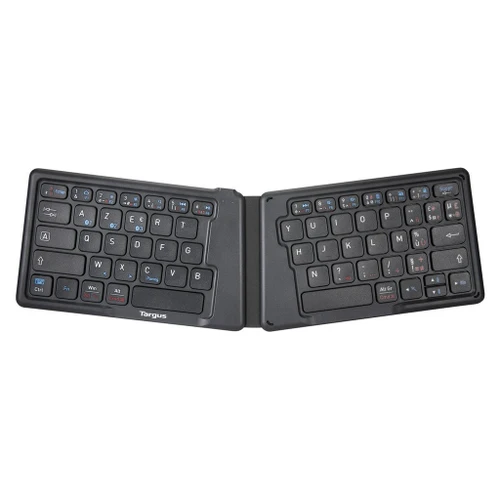Targus Ergonomic Foldable BluetoothÂ® Antimicrobial Keyboard, Black - AKF003ES