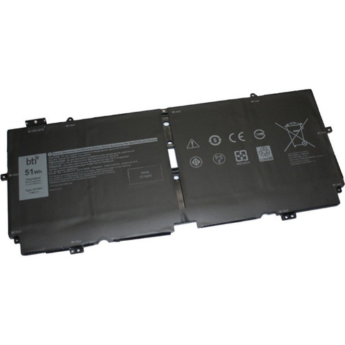 BTI REPLACEMENT for DELL XPS 13 7390 2-IN-1, 7390 2-IN-1 4-cell 7.6V 6375mAh 51 whr Li-Ion - 52TWH-BTI