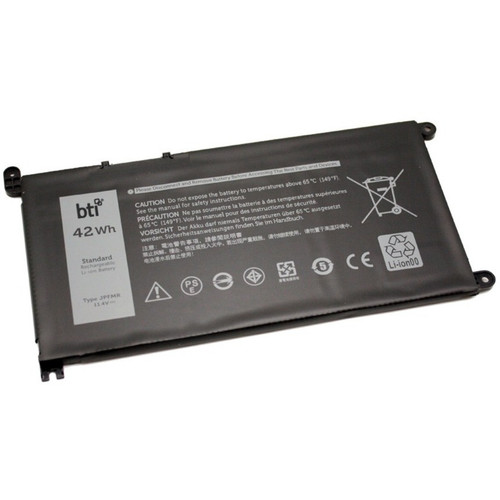 BTI Replacement battery for Dell CHROMEBOOK 3400, 3100, 3100 2-IN-1, 5488, 5493, 5593, JPFMR, 016DPH, CN-016DPH, 065N6H, CN-065N6H, 007GDY, CN-007GDY, 16DPH, 65N6H, 07GDY, 41 Whr, 3 Cell Li-lon - JPFMR-BTI