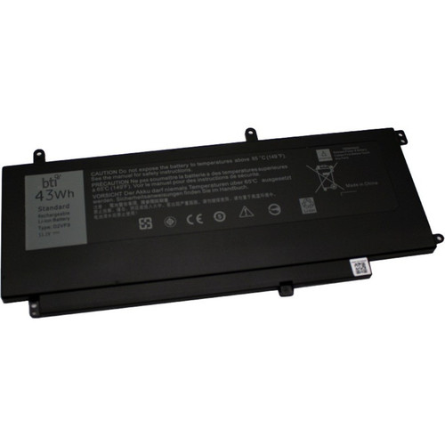 BTI REPLACEMENT for Dell INSPIRON 15 7547, 15 7548, VOSTRO 15 7547, 15 7548, 11.1V 3700mAh, 3 cell, 43 whr, Li-lon - D2VF9-BTI