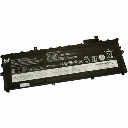 BTI 01AV494-BTI 3-CELL 11.52V Li-Ion Notebook Lenovo ThinkPad X1 Carbon 5TH Gen, X1 Carbon 5TH Gen 20HQ-000NAU, X1 Carbon 5TH Gen 20HQ-0012AU, X1 Carbon 5TH Gen 20HQ-0016AU, X1 Carbon 5TH Gen 20HQ-001DAU