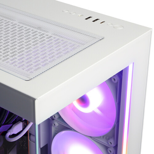 CyberPowerPC Gamer Supreme GMAI3800CPG Gaming Desktop Computer - AMD Ryzen 5 8600G - 16 GB - 1 TB SSD - White - GMAI3800CPG