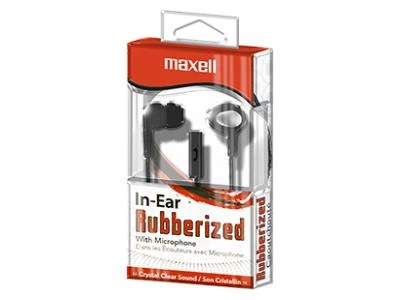 Maxell Black earbuds with Mic IE-MIC BLK - 190300