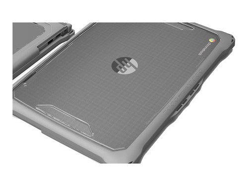 Maxcases Extreme Shell-F Slide Case for Lenovo 500E/W G4 Chromebook 12 (Gray/Clear) - LN-ESF-500E-G4-GRY