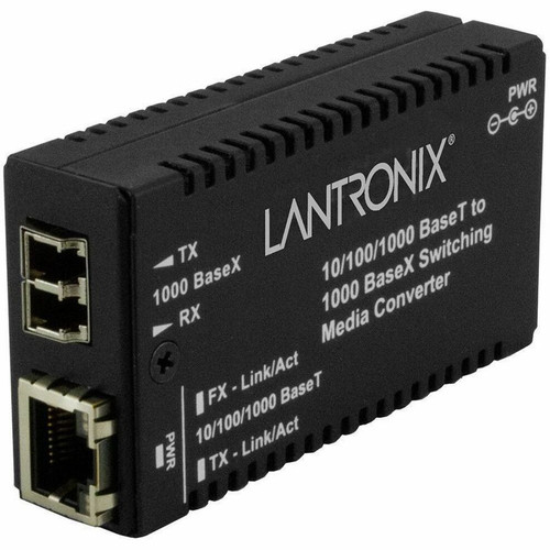 Transition Mini Media Converter 10/100/1000B-T to 1000B-SX LC MM w/ - JP Power Supply - M/GE-PSW-SX-01(LC)-JP