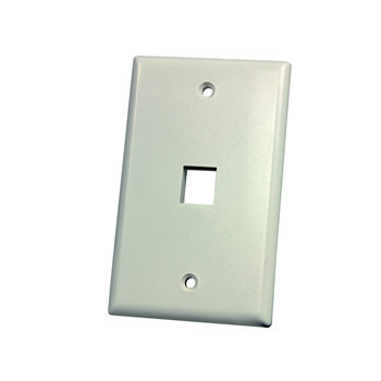 Legrand Ortronics FOG WHITE 1-PORT SINGLE GANG FACEPLATE - KSFPR1