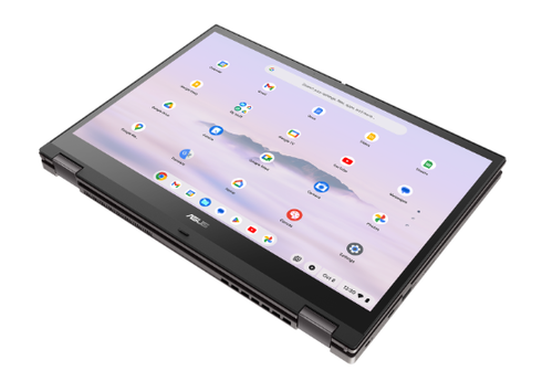 Asus ChromeBook Plus/Grey/14.0 WUXGA(WU) Touch(OGM)/R5-7520C/16GB/AMD UMA/256GB/Chrome OS - The 14-inch, 16:10 Asus Chromebook Plus CM34 Flip - CM3401FFA-YZ566T-S