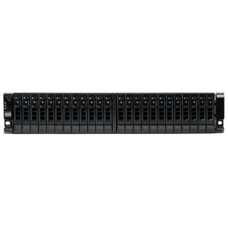 Seagate 4006 2U24 12G RAID Array Storage System Enclosure - 25/10Gb iSCSI SFP, Supports Small Form Factor (SFF) 2.5Inch Exos Hard Drives (HDD) And Nytro Solid State Flash Drives (SSD), 1M Deep, Dual Intelligent Controllers - D4426X000000DA