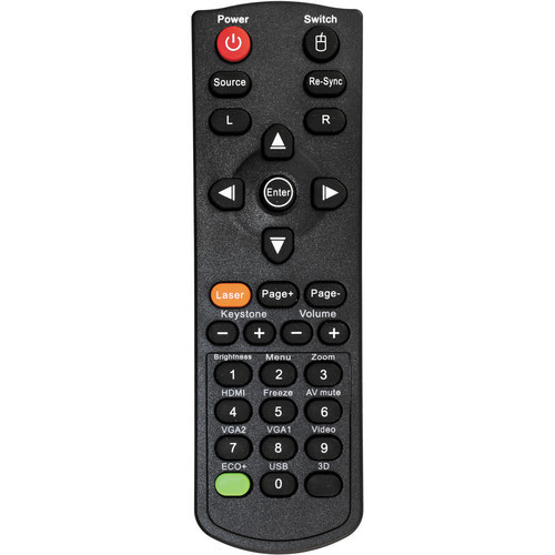 Optoma Remote Control W/ Laser & Mouse Function - BR-5039L