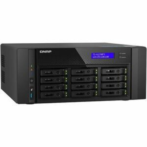 Qnap AMD EPYC 7302P 16C/32T (up to 3.2GHz), 128GB RDIMM ECC DDR4 RAM (8 x RDIMM Slots), 12 x 2.5 U.2 NVMe / SATA SSD bays, 2 x 2.5GbE, 2 x 25GbE SFP28, PCIe Gen4 Expansion Slots, 750W single PSU
