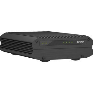 Qnap Intel Atom x6425E 4C/4T burst up to 3.0 GHz, 8GB DDR4 on-board RAM (non expandable), 4 x 2.5-inch SATA slots, 2 x 10GbE, 1 x HDMI 1.4b, 4 x USB 3.2 Gen2 Type-A, wide temp(-40C to 70C), input voltage tolerance(DC 9-36V)