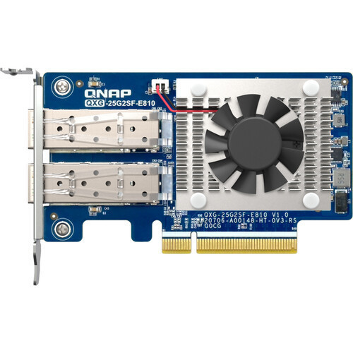 Qnap DUAL-PORT SFP28 25GBE NETWORK EXPANSION CARD, LOW-PROFILE FORM FACTOR, PCIE GEN4 X8
