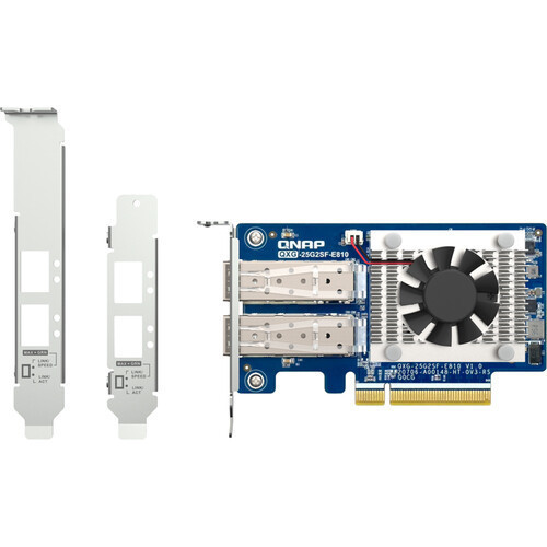 Qnap DUAL-PORT SFP28 25GBE NETWORK EXPANSION CARD, LOW-PROFILE FORM FACTOR, PCIE GEN4 X8