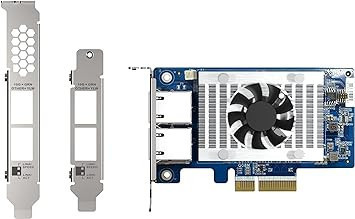 Qnap DUAL-PORT BASET 10GBE NETWORK EXPANSION CARD, LOW-PROFILE FORM FACTOR, PCIE GEN3 X4, AQUANTIA AQC107