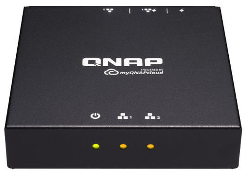 Qnap 2 LAN port Wake-On-WAN device, powered with USB type-C or PoE LAN port.