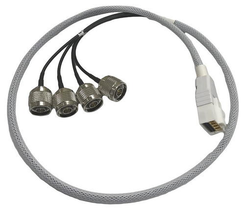 Acceltex 100 Series 4 Port DART to RPTNC Bulkhead Jack 3 Cable Assembly - ATS-100-4PDART-RPTNCBHJ-3FT