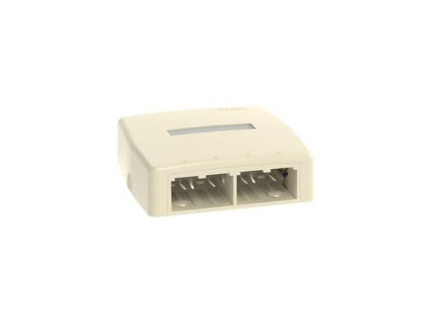 Panduit MINI-COM - Surface mount box - black - 4 ports - CBX4BL-AY