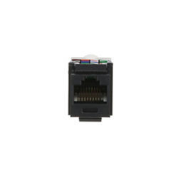 Panduit NetKey UTP Jack Module - Modular insert - black - 1 port - NK6TMBL