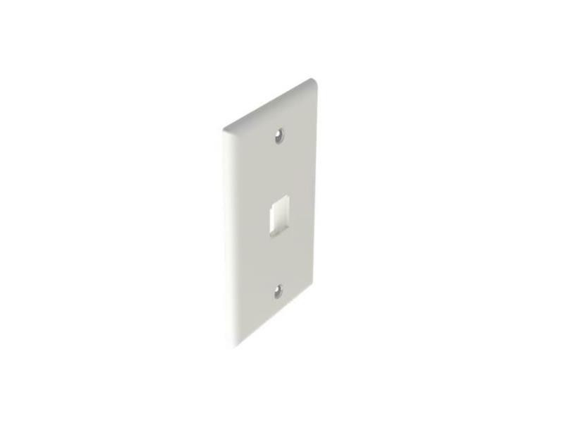 Panduit MINI-COM Classic - Faceplate - office white - 1 port - CFP1IW