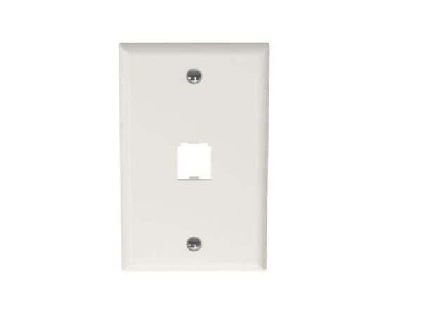 Panduit MINI-COM Classic - Faceplate - office white - 1 port - CFP1IW