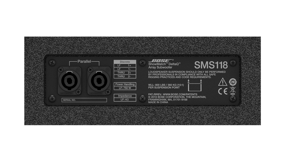 Bose ShowMatch SMS118 DeltaQ Subwoofer - 734302-0110