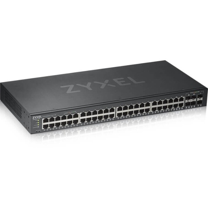 Zyxel Web Managed + 4 Gbe Combo Gbe/Sfp + 2 Gbe Sfp (50 Totalports) Switch  - GS1920-48V2