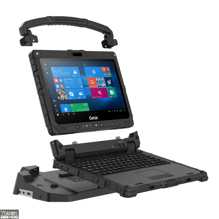 Getac K120 G2-I7-1165G7, HELLO CAM, WIN11+16GB, 256GB SSD, FHD LCD+TS+REAR CAM, US KEYBOARD DOCK, WIFI+BT+4G GPS+PT