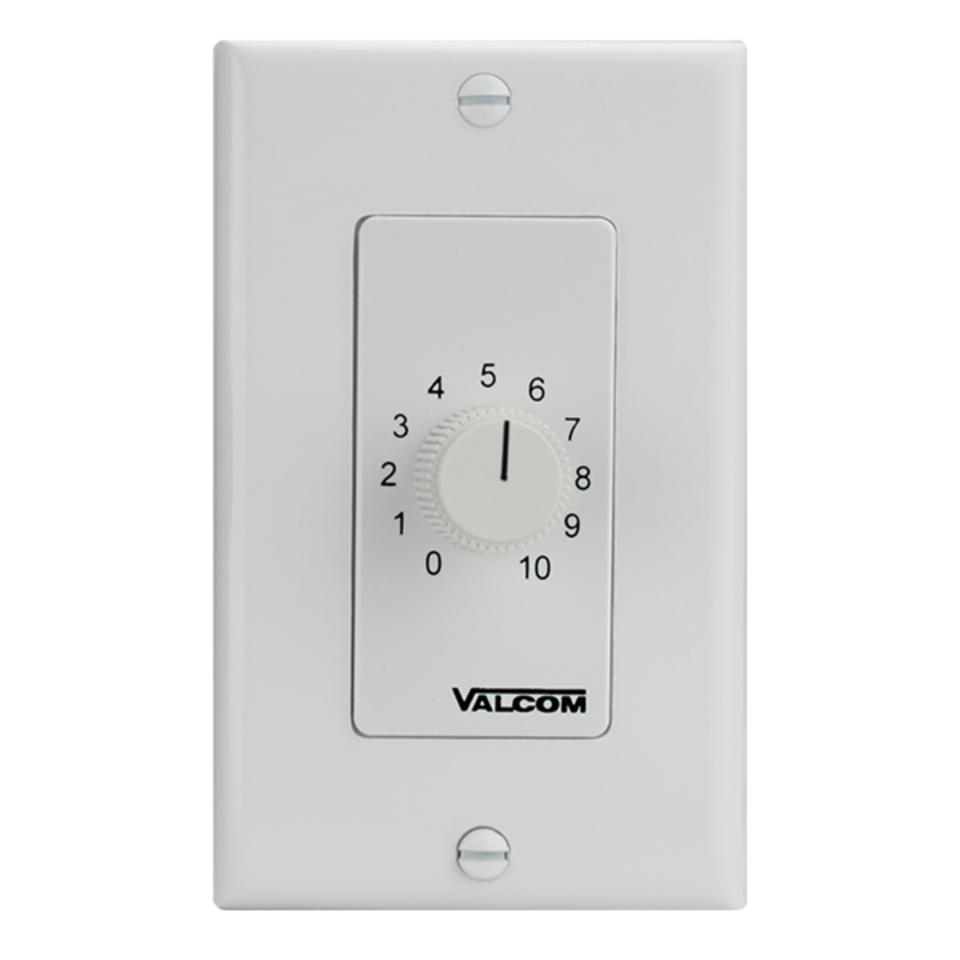Valcom 3U 6-Gang Volume Control Panel, Gray - V-Vcpanel-Gy