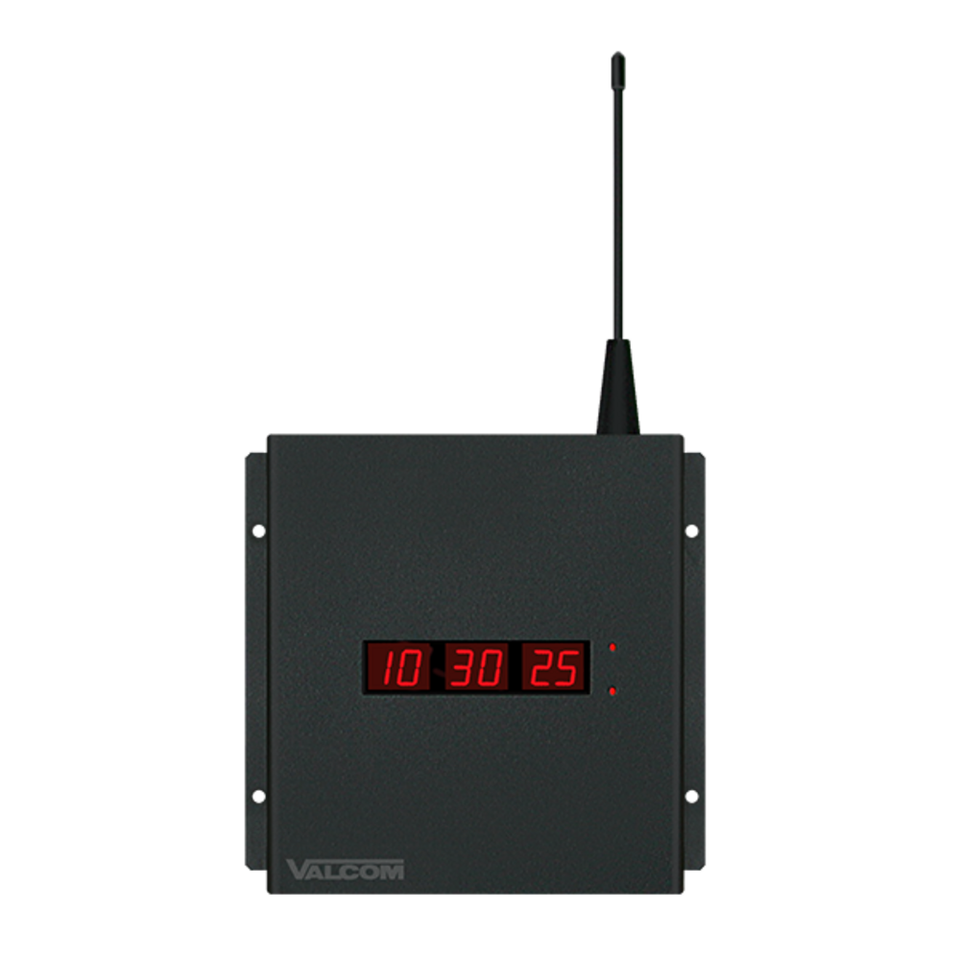 Valcom 4.0Wireless Digital Clock, 110V W/Surface Mt. Housing - V-Dw11040B