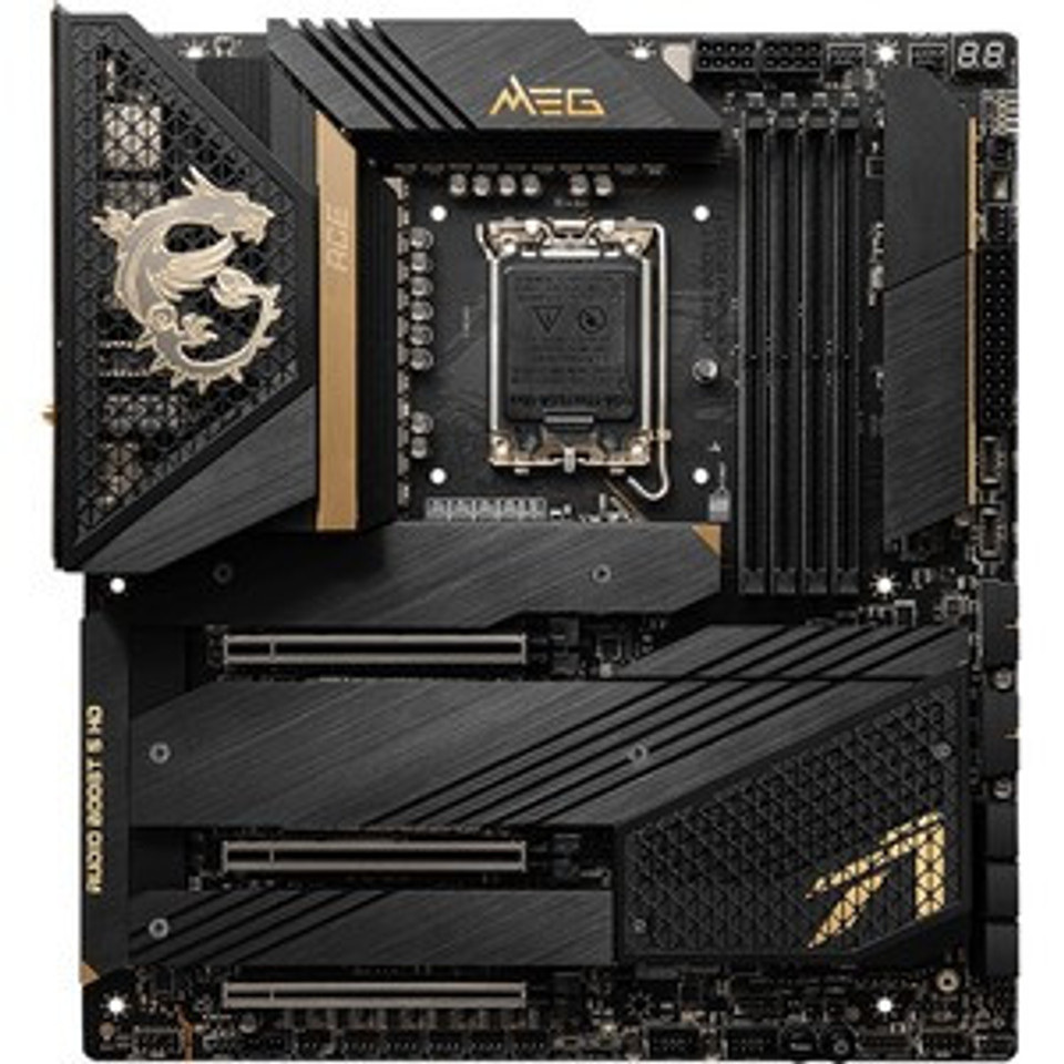 MSI Meg Z690 Ace Desktop Motherboard - Intel Z690 Chipset - Socket Lga-1700 - Intel Optane Memory Ready - Atx - Pentium Gold, Celeron, Core I5, Core I7, Core I9 Processor Supported - 128 Gb Ddr5 Sdram Maximum Ram - Z690Ace MSI Meg Z690 Ace Desktop Motherboard - Intel Z690 Chipset - Socket Lga-1700 - Intel Optane Memory Ready - Atx - Pentium Gold, Celeron, Core I5, Core I7, Core I9 Processor Supported - 128 Gb Ddr5 Sdram Maximum Ram - Z690Ace